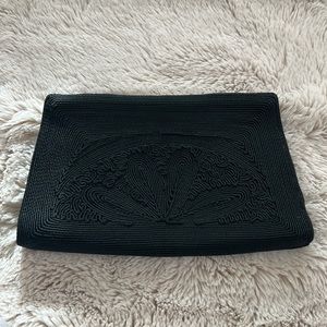 Vintage Cordecraft Clutch, 40’s-50’s, Black Clutch